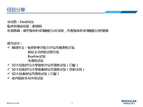 巴马小型猪经皮涂抹给予Med0421软膏，，，，，，周围恢复、周围重复给药毒性试验研究